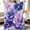Colourful4, variant on Watercolor Floral Vintage Flower blanket for women Soft Flannel Throw Blanket gift for mom mother grandma nurse teacher birthday Mother's Day Christmas bridal shower housewarming anniversary