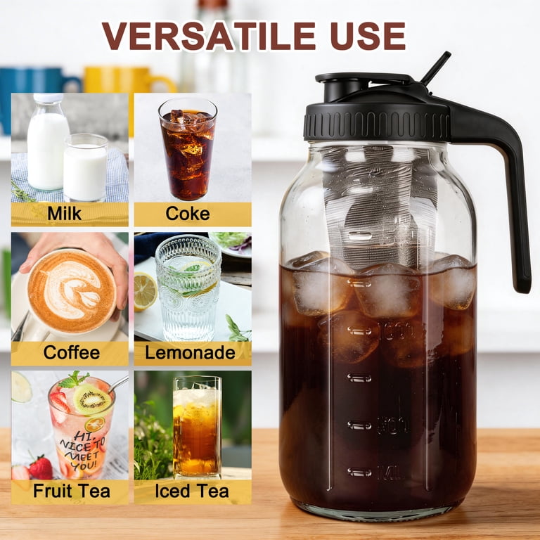 Garitin 64 oz Cold Brew Coffee Maker with Stainless Steel Filter photo 5