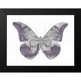 thumbnail image 2 of Bosco, Julia 24x19 Black Modern Framed Museum Art Print Titled - Butterfly in Amethyst I, 2 of 5