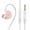 Pink, variant on Sports Headset Music Earphone in-line Control with Mic Detachable Replaced Cable