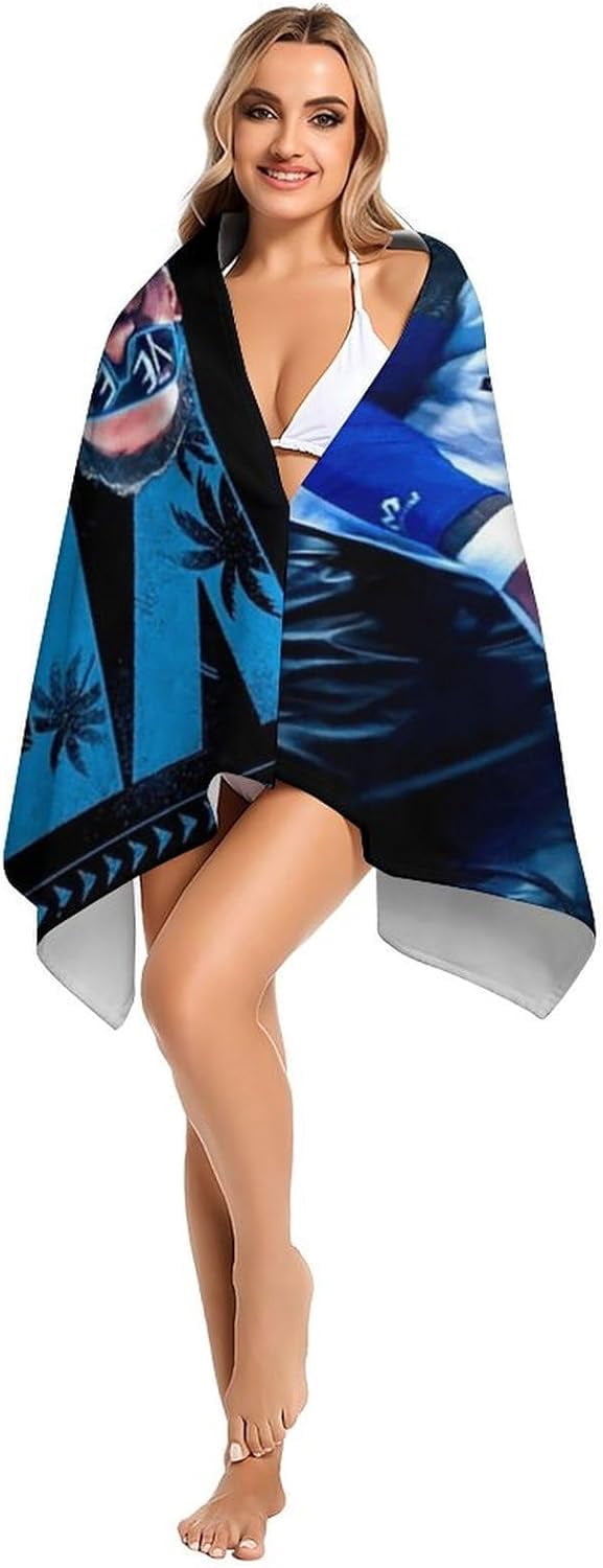 Jey USO Wrestling Merch Beach Towel Microfiber Bath Towels Oversized Towels Quick Dry Pool Beach Essentials 61.4 X 30.3 Inch