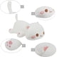 thumbnail image 2 of Muñeco de peluche de gato súper suave y lindo, almohada de gato linda, cama para acompañar a la muñeca durmiente, ojos redondos blancos, 35 cm, 2 of 6