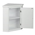 thumbnail image 6 of Teamson Home Glancy One Shutter Door Wooden Removable Corner Wall Cabinet, White, 6 of 8