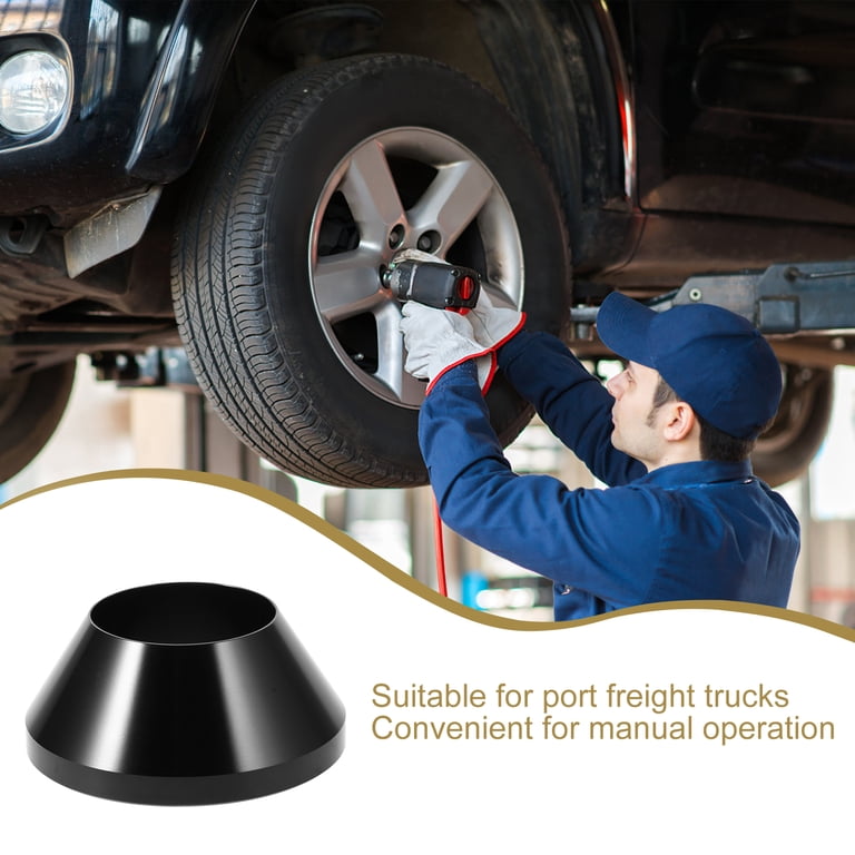 Manual Tire Changer Centering Cone – Aluminum Tapered Tool – Black – For Automotive Use