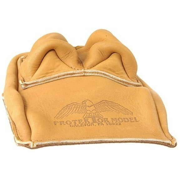 Protektor Bunny Ear Rear Shooting Rest Bag Leather Tan Unfilled