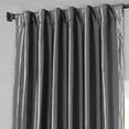 thumbnail image 6 of Graphite Faux Silk Taffeta Curtain (1 Panel), Graphite, 50W X 96L, 6 of 10