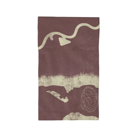 YFYANG Absorbent Towel, Soft Skin-Friendly Think Lady Silhouette Washcloth Bath Towel, Suitable for All Skin, 27.5 x 16-inch