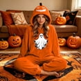 thumbnail image 5 of Couples Halloween Jumpsuit Pajamas, Matching One Piece Sleepwear Costume with Cozy Loungewear Design for Men and Women, 5 of 8