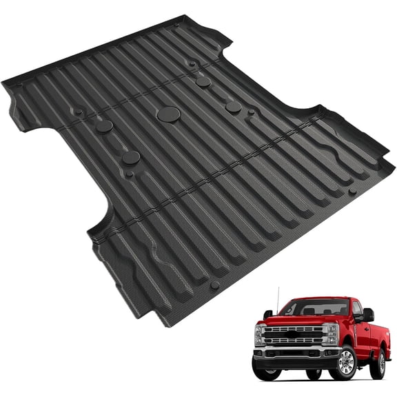 HUANG Truck Bed Mat for 2017-2026 Ford F250/F350/F450 Super Duty (6.8FT Bed), TPE Heavy Duty Liner