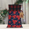 thumbnail image 5 of Sikiie Rose Flower Christmas Gift Bags Drawstring Gift Bags Sacks Drawstring Bag Holiday Linen Xmas Wrapping Bags for Presents Party Gift-Black, 5 of 8