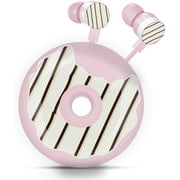 QearFun Donut Earbuds for Kids, Cute Earbud & in-Ear Headphones Wired Gift for School Girls and Boys with Microphone and Lovely Earphones Storage Case