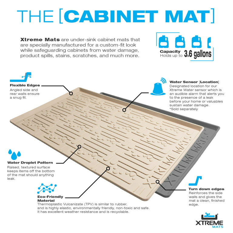  Xtreme Mats - Waterproof Under Sink Mat for Kitchen