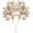(Tall) Golden Leaves Branches, variant on Gold Leaves Decorations for Christmas Artificial Golden Plants Fake Leaf - 17 Inch 5 Pack, Faux Foliage Simulation Flowers Grass Xmas Decor Plant Bushes Indoor Outdoor Wedding Table Centerpiece DIY