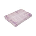 thumbnail image 3 of Watercolor Purple Textured Throw Blanket, Anti-Pilling Ultra-Soft Micro Fleece Cover Blanket for Bed Sofa, for All Seasons, 50"x40", 3 of 9