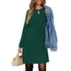 thumbnail image 3 of UVN Vestidos para Mujer Otoño Invierno Manga Larga Cuello Redondo Casual Jersey Sudadera Vestido con Abertura Lateral, 3 of 8