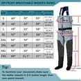 thumbnail image 2 of 5XL Chest waders for Men Zipper Stout Fishing Waders, 2 of 6