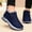 d_Dark Blue, variant on Women's Slippers Cozy Boot,Warm Lined Lace-Up Cozy ,Foam,Indoor/Outdoor,Warm Loafer Shoes Lightweight Fleece Lined SLIPER-on Barefoot Slippers