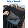 thumbnail image 3 of Air Conditioner Cover for Outside Units, Central AC Cover with Full Mesh Breathable, Detachable Waterproof Oxford Top Cover, All Season Protector for Outdoor Against Leaves, Weeds (L), 3 of 6