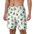 thumbnail image 2 of Uemuo Cute Avocado Yoga Pattern Mens Swim Trunks Quick Dry Board Shorts with Mesh Lining, Stretch Beach Shorts Quick Dry No-Chafing Board Shorts-X-Large, 2 of 9