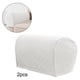 thumbnail image 4 of 2 fundas elásticas para reposabrazos, protectores de muebles. blanco, 4 of 8