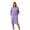 Purple, variant on Housecoat Women Zipper Front Duster Robe 3/4 Lounger Housedress Pocket Nightgown S-3XL RHW4008