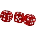 thumbnail image 5 of SHAR 10pcs Polyhedral Dice D6 Dice 16mm Acrylic Dice Set for DND Dice RPG MTG Table Games (Red), 5 of 5