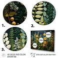 thumbnail image 3 of Designart "Forest Tapestry Yellow Ferns" Floral Floater Framed Wall Art Living Room, 3 of 7