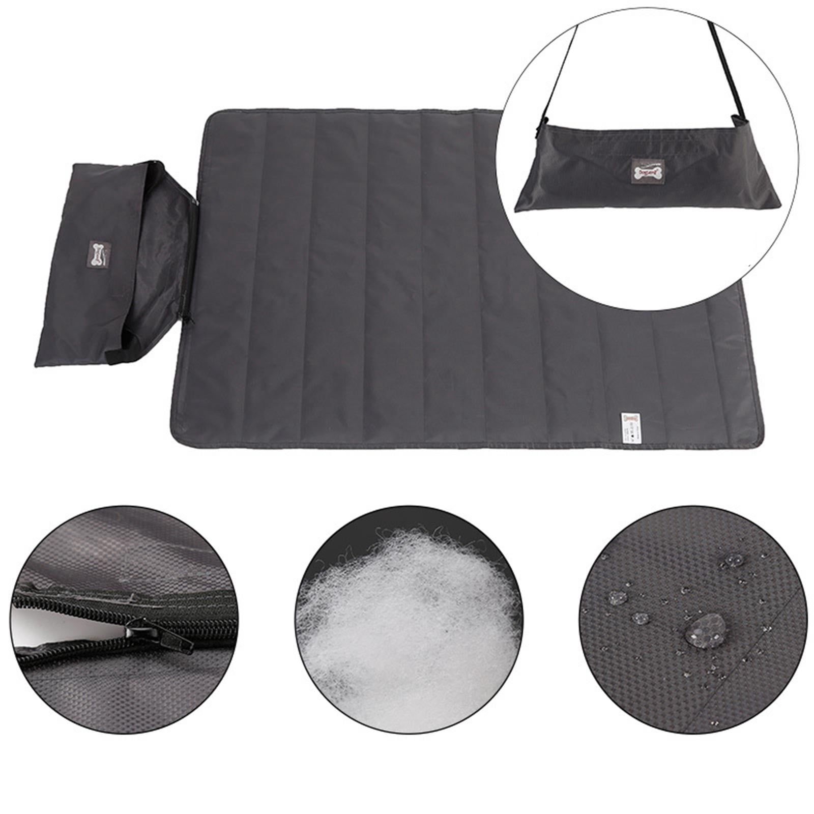 Bvdfgk Durable Dog Mat Pet Cat Bed Water Resistant Washable Mat for Camping Hiking Pet Dark Gray