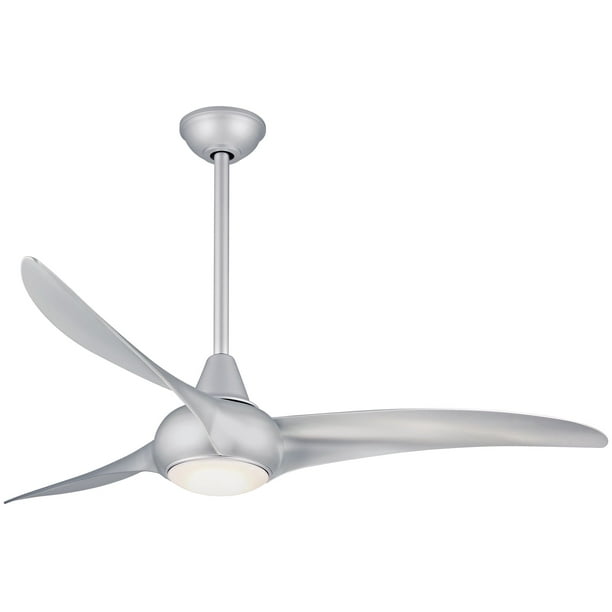 Minka Aire Light Wave Ceiling Fan With, Modern Silver Ceiling Fans