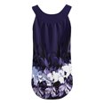 thumbnail image 4 of gakvbuo Plus Size Summer Tops For Women Tops Dressy Casual Women Printing Round-Neck Sleeveless Block Shirts Tunic Tee TopsWorkout Tops For Women, 4 of 7