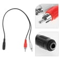 thumbnail image 3 of 3 uds Mini Jack estéreo hembra a 2 adaptador de enchufe RCA macho Cable Y de 3,5mm conector de 6 pulgadas para Audio estéreo, 3 of 5