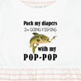 thumbnail image 4 of Inktastic Pack My Diapers I Am Going Fishing with Pop-pop Girls Baby Dress, 4 of 5