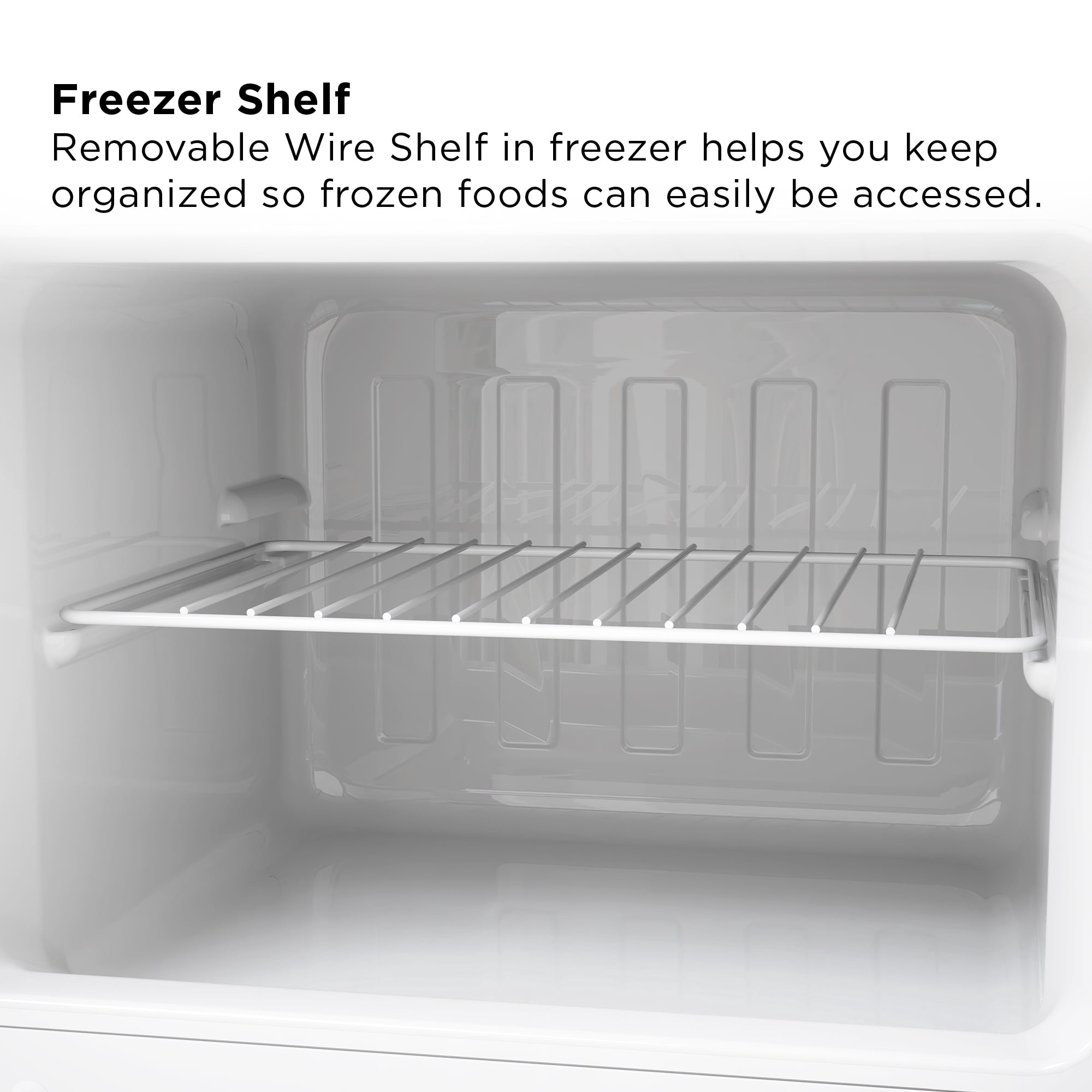 TCL 4.5 Cu. ft. Two Door Compact Mini Fridge With Freezer  Black Stainless Look, Energy Star, MR453Z
