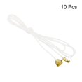 thumbnail image 3 of Uxcell Pull Cord for Ceiling Switch Light Pull Cord String Ceiling Fan String Pull Chain Extension, White Golden 10 Pack, 3 of 5