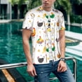 thumbnail image 6 of Lsque Funny Chicken Pattern Mens Polo Golf Shirts Funny Graphics Shorts Sleeve Button Shirts Baseball T-shirt-Medium, 6 of 7