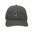 thumbnail image 2 of Daxton Old English 3D Alphabet Letters Numbers Initial Baseball Dad Hat - Charcoal, Number 9, 2 of 2