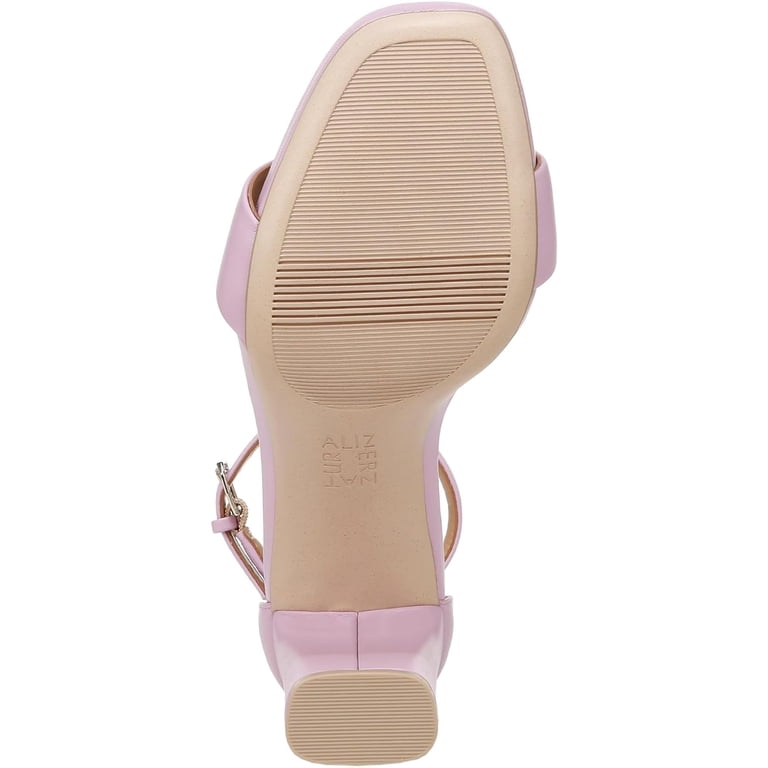Naturalizer Women's Joy Heeled Sandals Lilac Orchid Purple Leathe