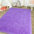 thumbnail image 6 of Lochas Ultra Soft Indoor Modern Area Rugs Fluffy Carpets for Living Room Children Bedroom Home Decor Nursery Rug 4' x 5.3',Lavender Purple, 6 of 7