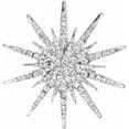 thumbnail image 2 of Fashion CZ Star Brooch Lapel Pin for Women Men Crystal Rhinestone Star Burst Corsage Brooches Pins Dainty for Dress Suit Hat Badge Bouquet Boutonniere Clothes Accessories Trendy Jewelry, 2 of 5