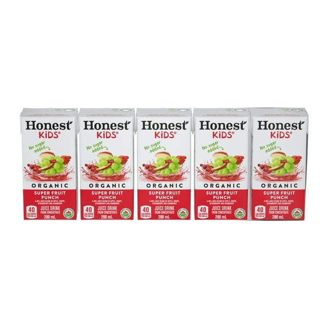 Honest Kids Boîtes de Jus Punch aux Fruits 5x200ml