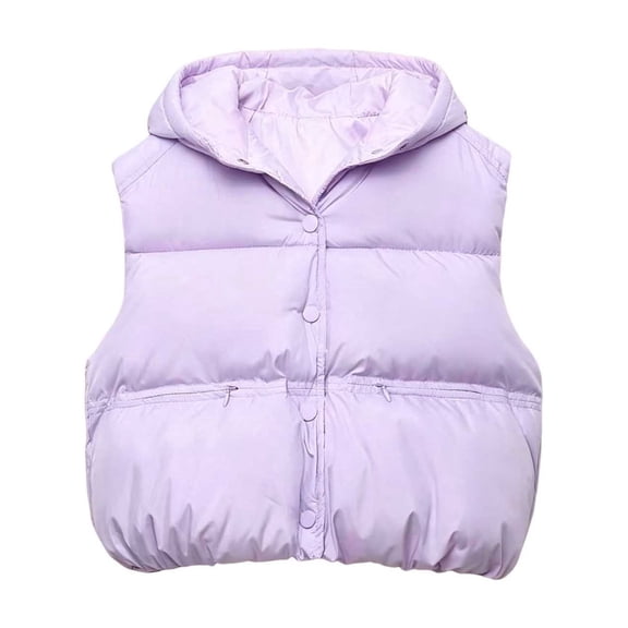 StSilkitty Boys Girls Puffer Vest Sleeveless Button down Hooded Jacket Fall Winter Lightweight Warm Jacket Outerwear
