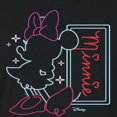 thumbnail image 3 of Disney - Minnie Mouse - Highlight Outline of Minnie - Juniors Cropped Cotton Blend T-Shirt, 3 of 5