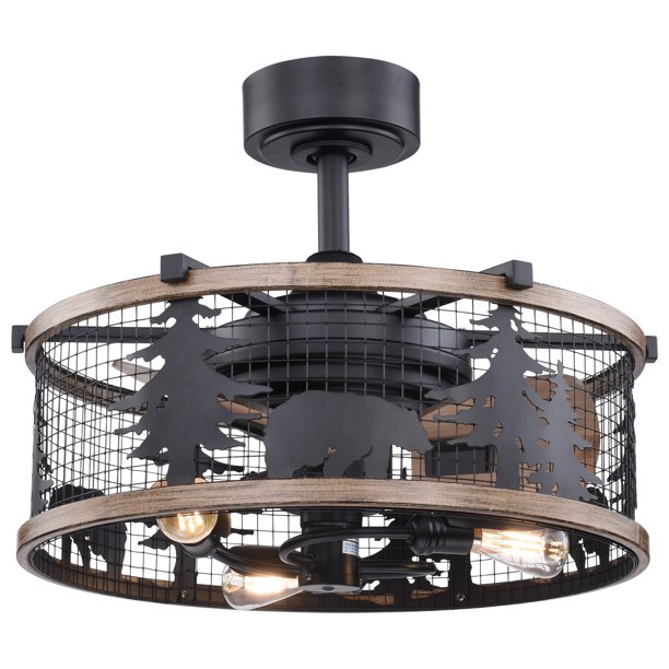 Wildlife Ceiling Fan Lights Shelly Lighting