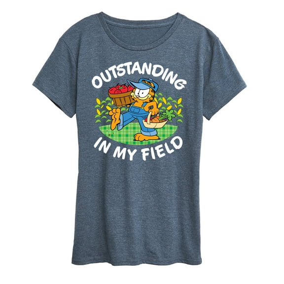 Garfield - Outstanding In My Field - Women's Short Sleeve Graphic T-Shirt