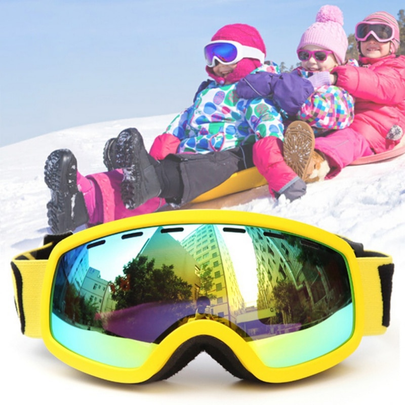 Kid Ski Goggles Double Layers UV400 Anti-fog For Children UV400 Anti-fog Glasses Skiing Girls Boys Snowboard Large Spherical Child Goggles - image 2 of 6