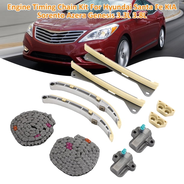 Kit de cadena de distribución del motor para Hyundai Santa Fe KIA Sorento Azera Genesis 3.3L 3.8L