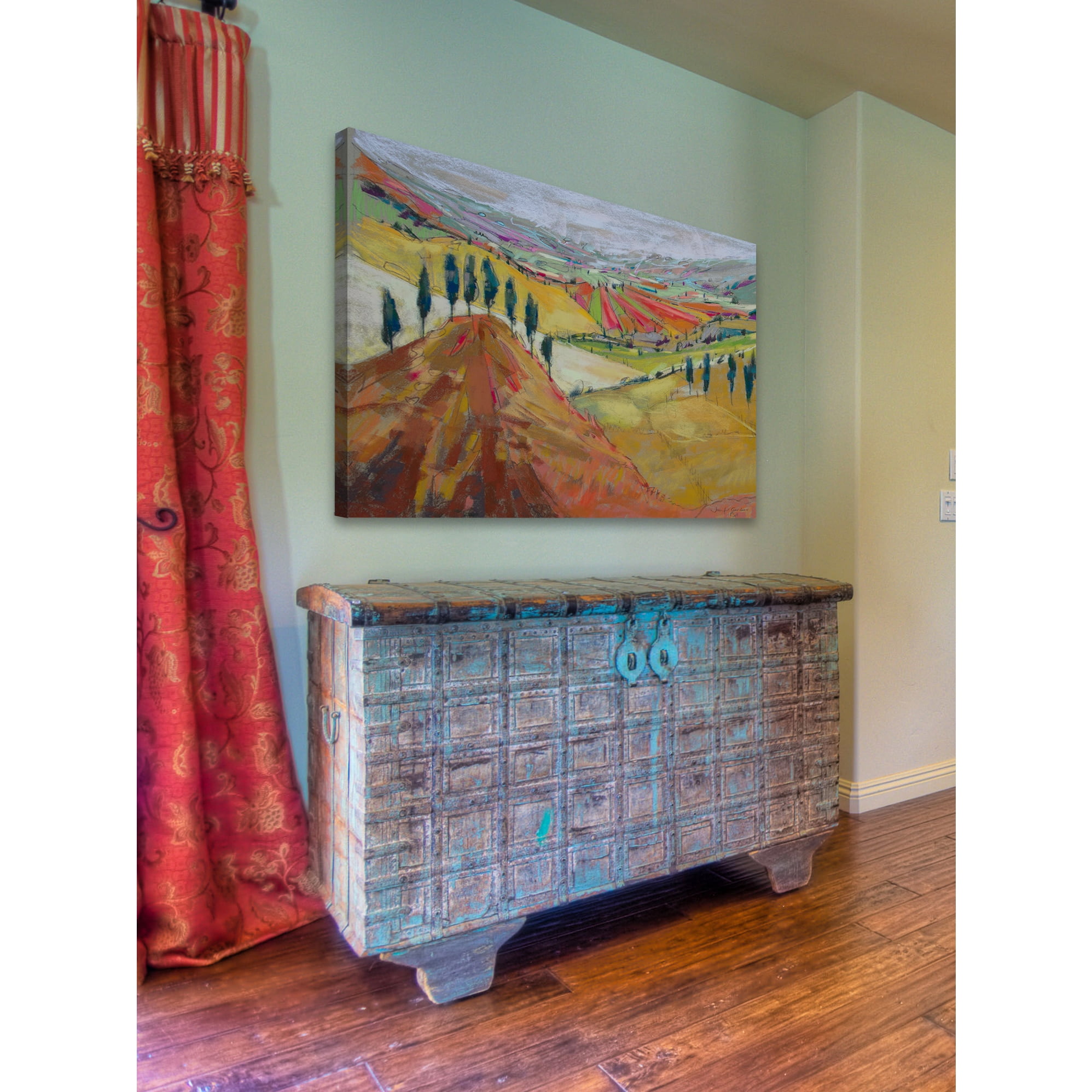 "Tuscany XII" Painting Print on Wrapped Canvas