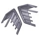thumbnail image 1 of 2 pegatinas 3D para guardabarros laterales de coche, accesorios universales Patrón de fibra de carbono, 1 of 5