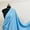 Baby Blue, variant on Black 100% Polyester Poplin Fabric by the Yard, 60 Inch Wide Wrinkle-Resistant Medium Weight Material for Apparel, Tablecloths, Crafts and Curtains- Valentina Textiles Inc. (1/2 Yard)