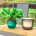 thumbnail image 5 of CoreLiving Self Watering Hanging Planter Pot with 3 Hooks, 6.5 Inch Indoor Outdoor Hanging Basket for Plants, Drainage Holes Flower Pot for Patio Balcony Home, 5 of 7